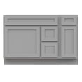 thumbnail image 5 of 48 in. W x 21 in. D x 32.5 in. H Bath Vanity Cabinet without Top in Gray, 5 of 5