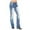Blue, variant on Azrian Women's Classic Fit Straight-Leg Jeans Women Fashion Plus Size Printed Slim Pants Butn Mid Waist Trousers