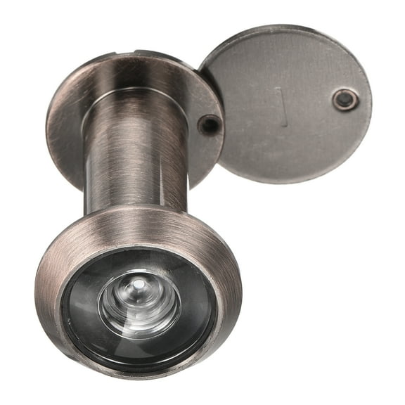 Uxcell High Definition Door Viewer Peephole for Enhanced Security in Homes, Offices, and Hotels Red Bronze 9/16"(1-3/8"to 2-3/8")