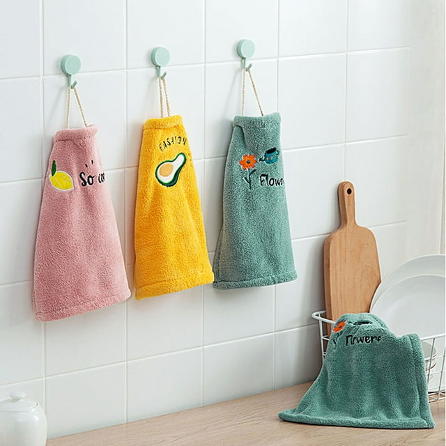 SPRING PARK Bathroom Hand Towels , Cotton Face Towels , Soft Absorbent Hand Towel for Home
