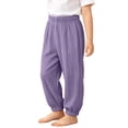 thumbnail image 2 of PIWHJQK Boys Girls Long Pants Loungewear Pants Kids Solid Cotton Gauze Pants Repellent Lightweight Long Pants, 2 of 7