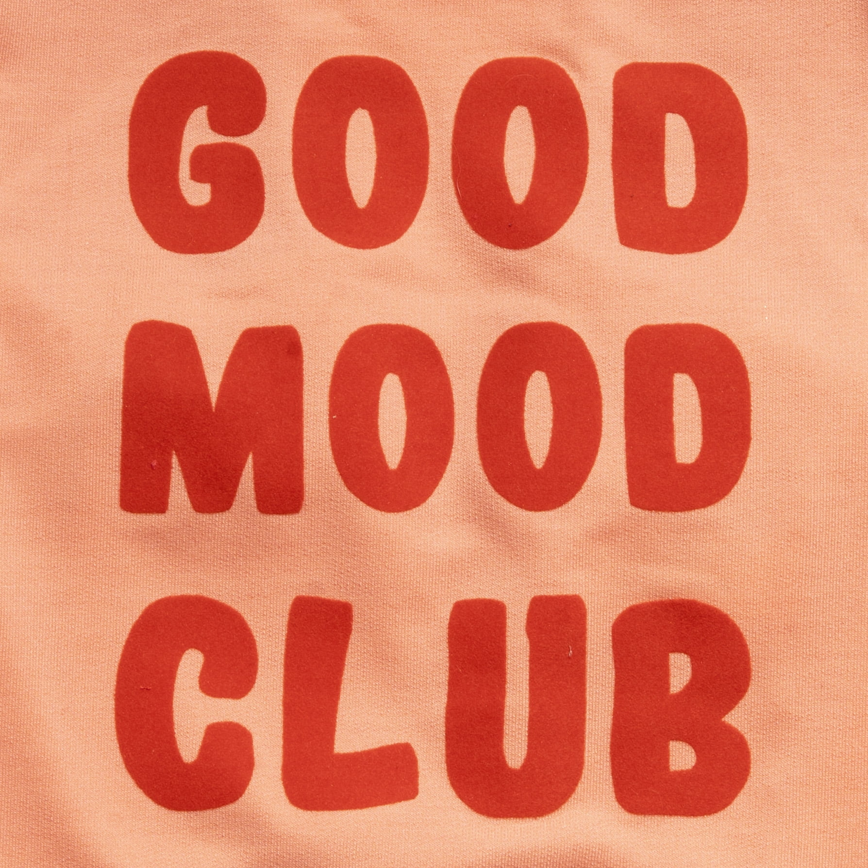 Oodles Pink Good Mood Club Spring Raglan Dog T-Shirt, Medium