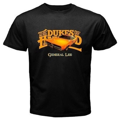 Dukes Of Hazzard General Lee Car Men's Black T shirt