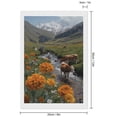 thumbnail image 2 of Diamond Art Kits for Adults, Mountain Cows Flower StreamDiamond Painting Kits for Beginners, Frameless Round 5D Full Drill Diamonds Art Gem Art Crafts Home Decor Gifts, 2 of 8