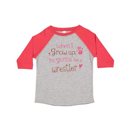 

Inktastic Wrestling Future Wrestler Girls Gift Toddler Boy or Toddler Girl T-Shirt