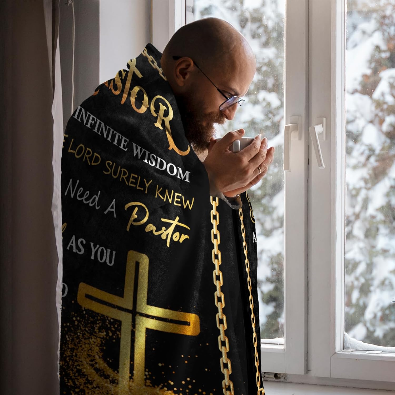 Pastor Gifts Blanket 60" x 50" - Pastor Gifts for Men - Pastor Appreciation Gifts for Men - Gift for Pastor Appreciation Day - Unique Pastor Gifts - Best Pastor Appreciation Gifts