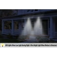 thumbnail image 5 of 17 LED Solar Powered Motion Security Sensing Spotlight - Always On Soft Floodlight - Outdoor IP66 Waterproof, 360°Rotatable 1400LM Warm Bright White Floodlight, 5 of 10