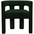 thumbnail image 3 of 3 Piece Boulce Upholstered Dining Chairs and Bench Set in Green, 3 of 10