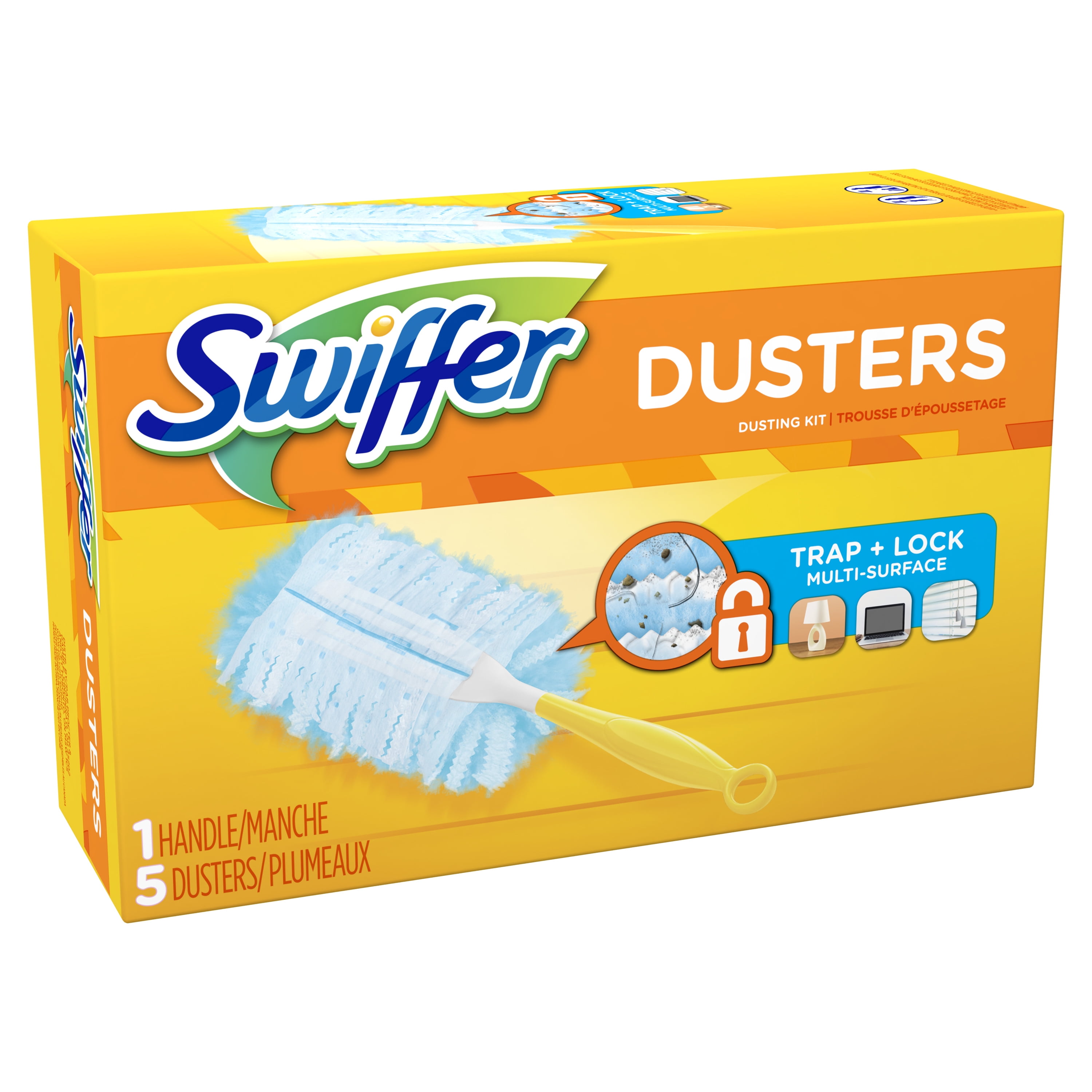 Swiffer Duster Handle Handle, 5 Dusters - Walmart.com