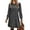 Grey, variant on jinghuiyue Women Dresses Puff Long Sleeve Crew Neck Tunic Dress with Pockets Casual Knitted Pullover Dress S