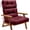 Red, variant on High Back Chair Cushion, Indoor Outdoor Memory Foam Chair Cushion with Ties for Adirondack and Rocking Chair, Waterproof Replacement Patio Cushion for Chair (Oxford Blue)