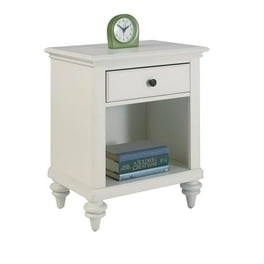 Baby Cache Montana Traditional Wood Nightstand in Glaze White Walmart