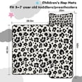 thumbnail image 5 of Black and White Leopard Pattern Toddler Nap Mats for Kids Preschool,Sleeping Mat Bag or Kids,Toddler Sleeping Bag,Toddler Nap Mat or Daycare, 5 of 6