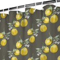 thumbnail image 4 of Lemon Floral Fruit Shower Curtain for Bathroom, 72x84 Inches, Summer Yellow Fresh Retro Style with Hooks, I Love Lemons Bathroom Decor, 4 of 5