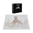 thumbnail image 3 of Ambesonne Octopus Jigsaw Puzzle Durable Cardboard, Marine Animal Tentacles Art, 1000 pcs, Dark Khaki, 3 of 5