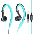thumbnail image 1 of Auriculares deportivos MUCRO con cable y ganchos para colocar sobre las orejas, azules, 1 of 7