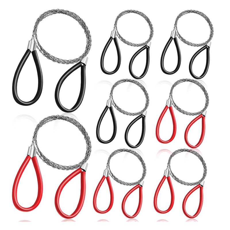 8Pcs PVC Pipe Cable Saw Stainless Steel Wire Saw PVC Pipe Cutter Hand