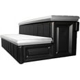 Two Tier 36" Wide Deluxe Hot Tub Step. NonSkid Spa Steps, Easy