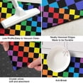 thumbnail image 3 of Colorful Rainbow Checkered Pattern Kitchen Rug Mat,Kitchen Runner Rugs Non Skid Washable,Decorative Kitchen Floor Mats for Kitchen,Sink,Laundry,17"X47", 3 of 5
