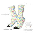 thumbnail image 2 of Yiaed Hand Drawn Colored Hearts Print Great elasticity Crew Socks Sports socks for Men and Women, 2 of 5