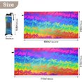 thumbnail image 3 of GZHJMY Microfiber Beach Towel,Rainbow Palm Trees Super Absorbent Sport Towel with Pouch,Quick Dry Pool Towels Pool Blanket for Swimming,Picnic,Yoga Gym 31×71in Bath Towels, 3 of 7