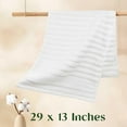 thumbnail image 5 of 2 Pack Ribbed Striped Hand Towels - Hotel & Spa Cotton Face Towels Quick Drying, 5 of 6