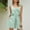 Green, variant on Summer Elegant Romper for Women Daily Tie Knot Shoulder Button down Short Jumpsuit Elastic Waist Low Back Party Playsuit, Beige, M