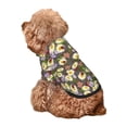 thumbnail image 5 of Fotbe Ladybugs And Flowers On A Wooden Print Small Dog Sweater Hoodies Pet Grey Hooded Soft Fleece Sweatshirts with Pocket Fall Winter Puppy Cat Sweaters Warm Clothes-Large, 5 of 7
