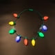 thumbnail image 2 of Collar de luz LED 9 de Navidad con luz brillante, collar de luz de bombilla de faro de color, collar de bombilla de destello de colores, 2 of 5