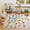 Dinosaur Alphabet (Beige), variant on Janvonne Kids Educational Area Rug for Learning USA Map,Alphabet, Numbers, Colors, Season,Non-Slip Machine washable Carpet for Nursery, Playroom,4x5ft