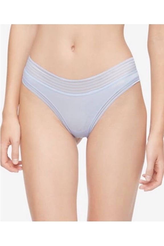 Women's Calvin Klein Striped-Waist Thong Underwear QD3670 Large