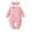 00-Pink95, variant on WOYY Girls Outfits Casual Long Sleeve Romper Jumpsuit Headband Baby Clothes Set
