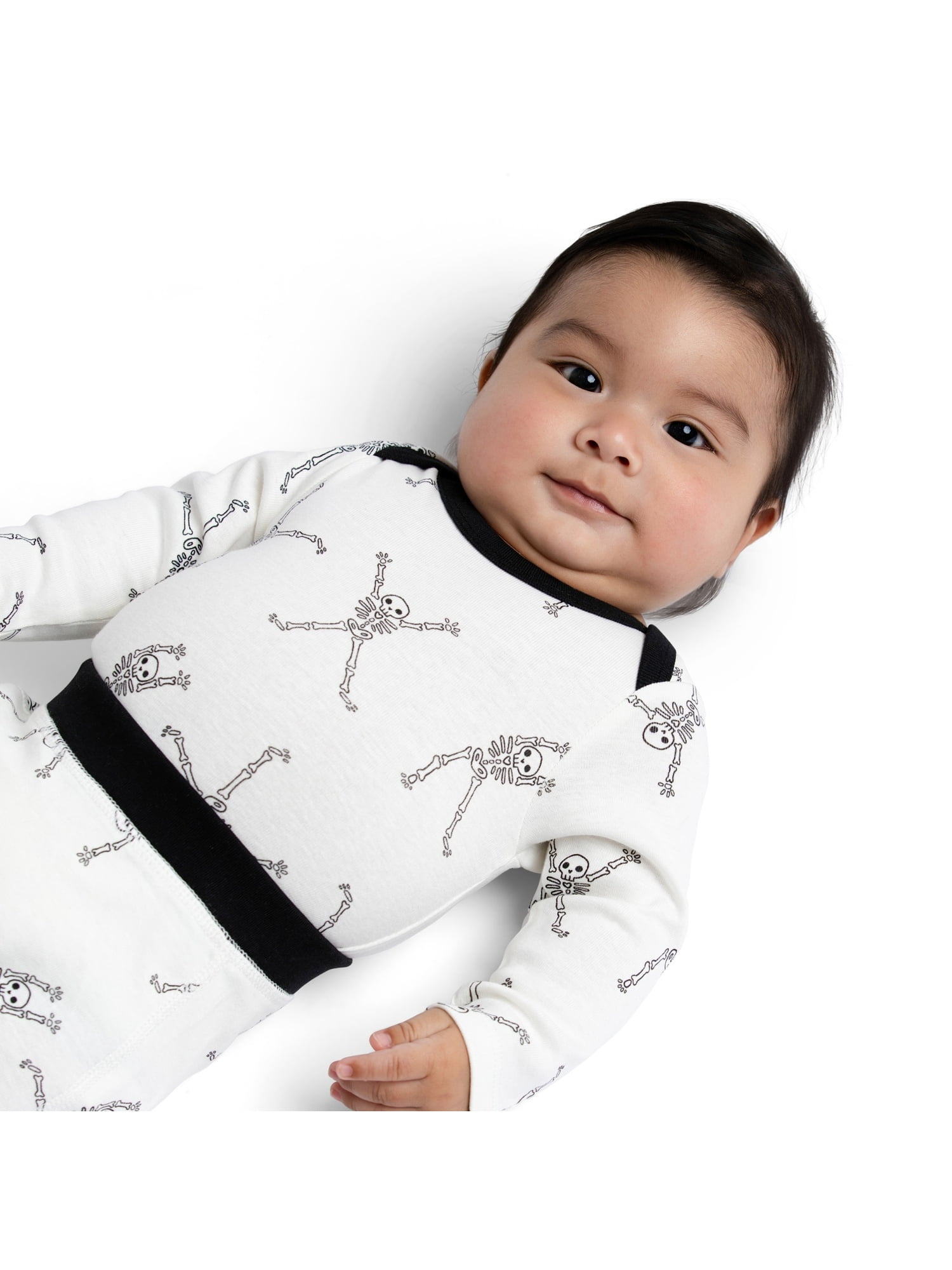 M+A by Monica + Andy Organic Cotton Gender Neutral Halloween First Moves Bodysuit + Groove Pant + Bib Set, Sizes Newborn -24 Months