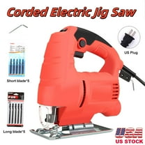 110V Heavy Duty Jig Saw Corded Electric Jigsaw 6 Variable Speeds Jigsaw Tool Kit