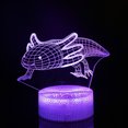 thumbnail image 1 of Luz nocturna LED 3D Andrias Davidianus que cambia de color para niños, 1 of 1