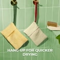 thumbnail image 2 of ZOMCHI 2-Pack Exfoliating Soap Saver Bags for Bar Soap, Dual-Textured Wash Pouches for Gentle & Deep Scrub (Yellow), 2 of 7