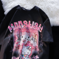 thumbnail image 3 of Sanrio-Camiseta de algodón de Hello Kitty para hombre Y mujer, ropa Yk2 de los años 2000, camisa blanca de Hip Hop Y 2k, estilo coreano, Top de moda gótica, 3 of 7