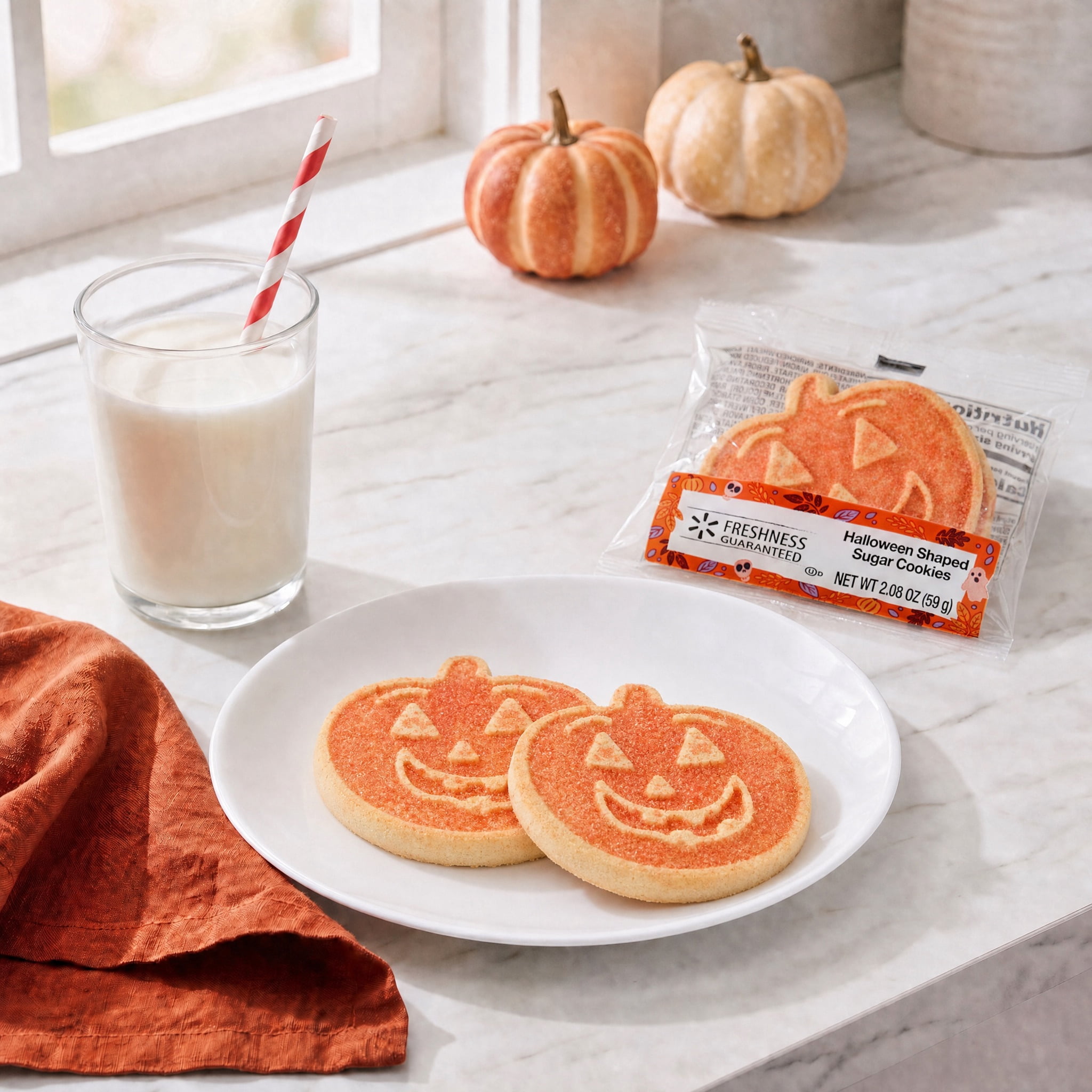 Freshness Guaranteed Halloween Shaped Sugar Cookies, 2.08 oz, 2 Count