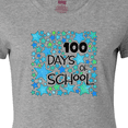 thumbnail image 4 of Inktastic 100 Days of School Stars in Blue Women's T-Shirt, 4 of 5