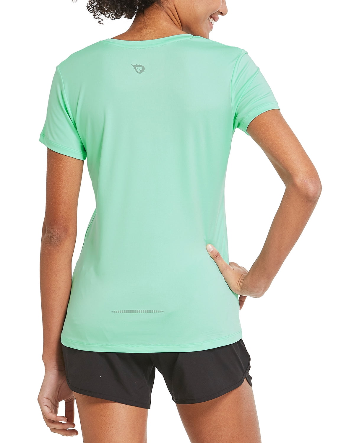 Baleaf Women's Short Sleeve Workout Shirt - Lightweight Quick Dry Athletic Training Top