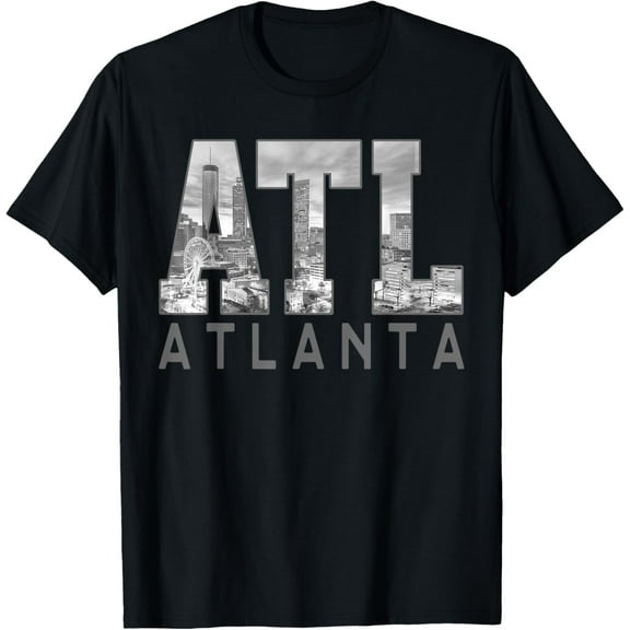 Vintage ATL Atlanta Skyline Georgia Est. 1847 Souvenir Gifts T-Shirt