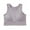 Gray, variant on Comfy Sports Bras for Women No Underwire Bra Feature V-Neck T-Shirt Bra Style W-1233 Blue M