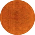 thumbnail image 1 of Ahgly Company Indoor Round Oriental Yellow Industrial Area Rugs, 6' Round, 1 of 4