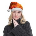 thumbnail image 5 of Cauagu Tennis Ball In Fire for Adult Christmas Hat,1-Pack Xmas Holiday Hat Santa Hat for Women & Men Festive Headwear Accessories Fit for Christmas/New Year/Party, 5 of 6