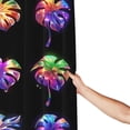 thumbnail image 5 of Glowing Leafs Shower Curtain 72X72In For Bathroom, Waterproof Fabric Quick Dry Soft Decoration Set, 5 of 5
