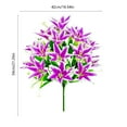 thumbnail image 3 of Artificial Baby'S Breath Lilies Bouquet - 18 Heads Pink Silk Flowers for Home Wedding Decor, 3 of 6