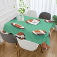 thumbnail image 2 of Yayeee Tablecloths 54" x 72" Rectangle Wrinkle Resistant Party Table Cover, Green American Footballs, 2 of 8