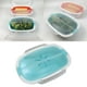 thumbnail image 3 of Vaporizador de Microondas, Vaporizador de Calefacción para , Cocina, Microondas Resistente Al Calor, Utensilios de Cocina, Aislamiento, Bento Verde BLESIY vaporizador de verduras en microondas, 3 of 7