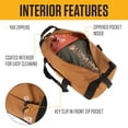 thumbnail image 3 of Bolsa de lona Carhartt Classic redonda con bolsa multiusos de 40 litros, color marrón, 3 of 6