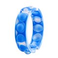 thumbnail image 1 of 2 Pcs Pops Bulle Simple Fossette Jouet Fidget Bracelet en Silicone Coloré Anxiété Bande Sensorielle, Colorant Cravate Bleu et Blanc, 1 of 7